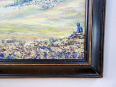 Wilderness Hiking Adventure Mountain Landscape Painting