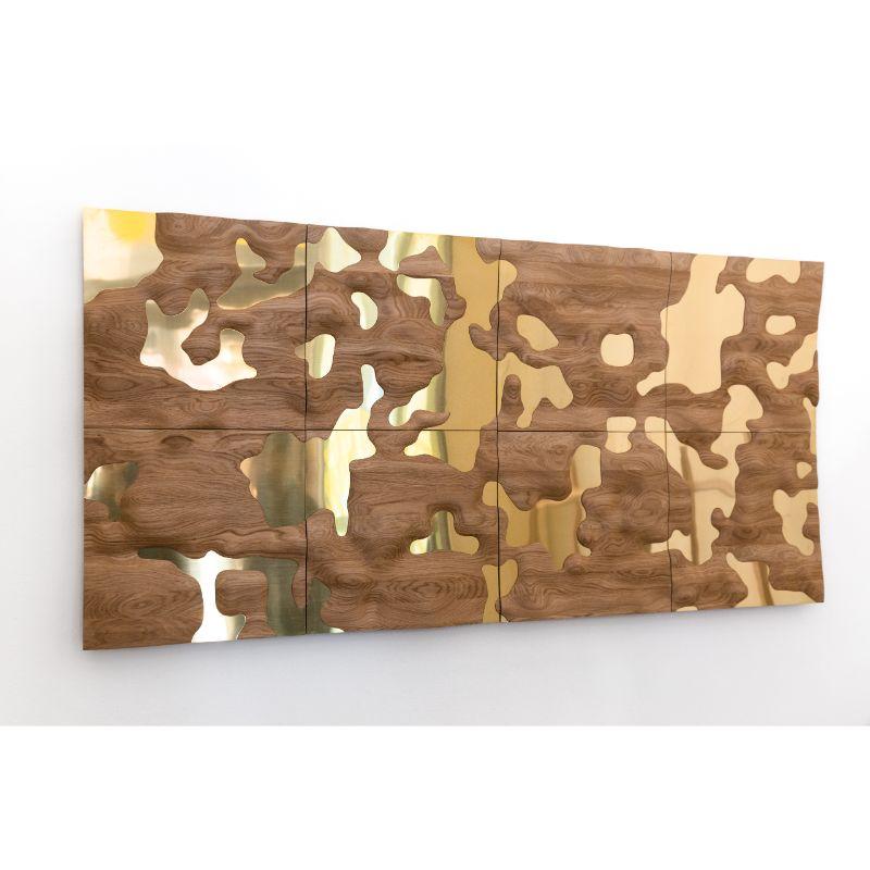 Wilderness Wall panel by Made by Choice with Katrin Olina
Dimensions: 40 x 40 cm unit
Materials: Solid Oak, Brass
Finishes: Natural Oak

Wilderness is a scenographic wall element, the result of the collaboration of Choice with the international