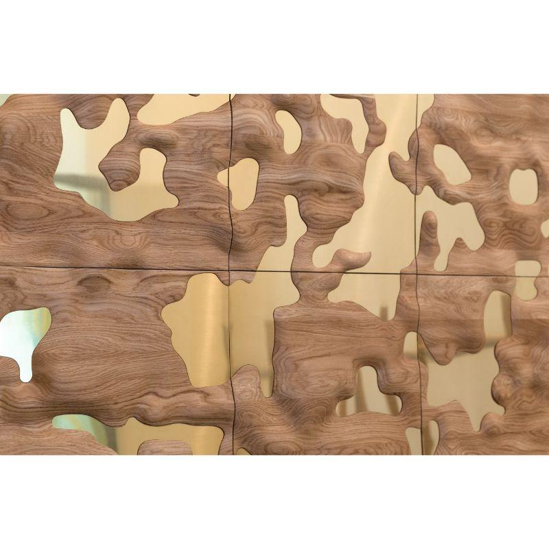Brass Wilderness Wallpanel by Made by Choice For Sale