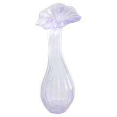 Wildflower Large Modern Abstract Sculpture in Purple Cast Resin by Karen Atta