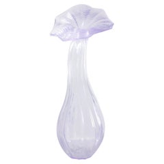 Wildflower Large Modern Abstract Sculpture in Purple Cast Resin by Karen Atta