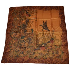 "Seidenjacquard-Schal "Wildlife Fowls In Wilderness