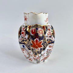 Wileman Milk Jug or Creamer, Japan Red & Blue Pattern Imari, Victorian 1890