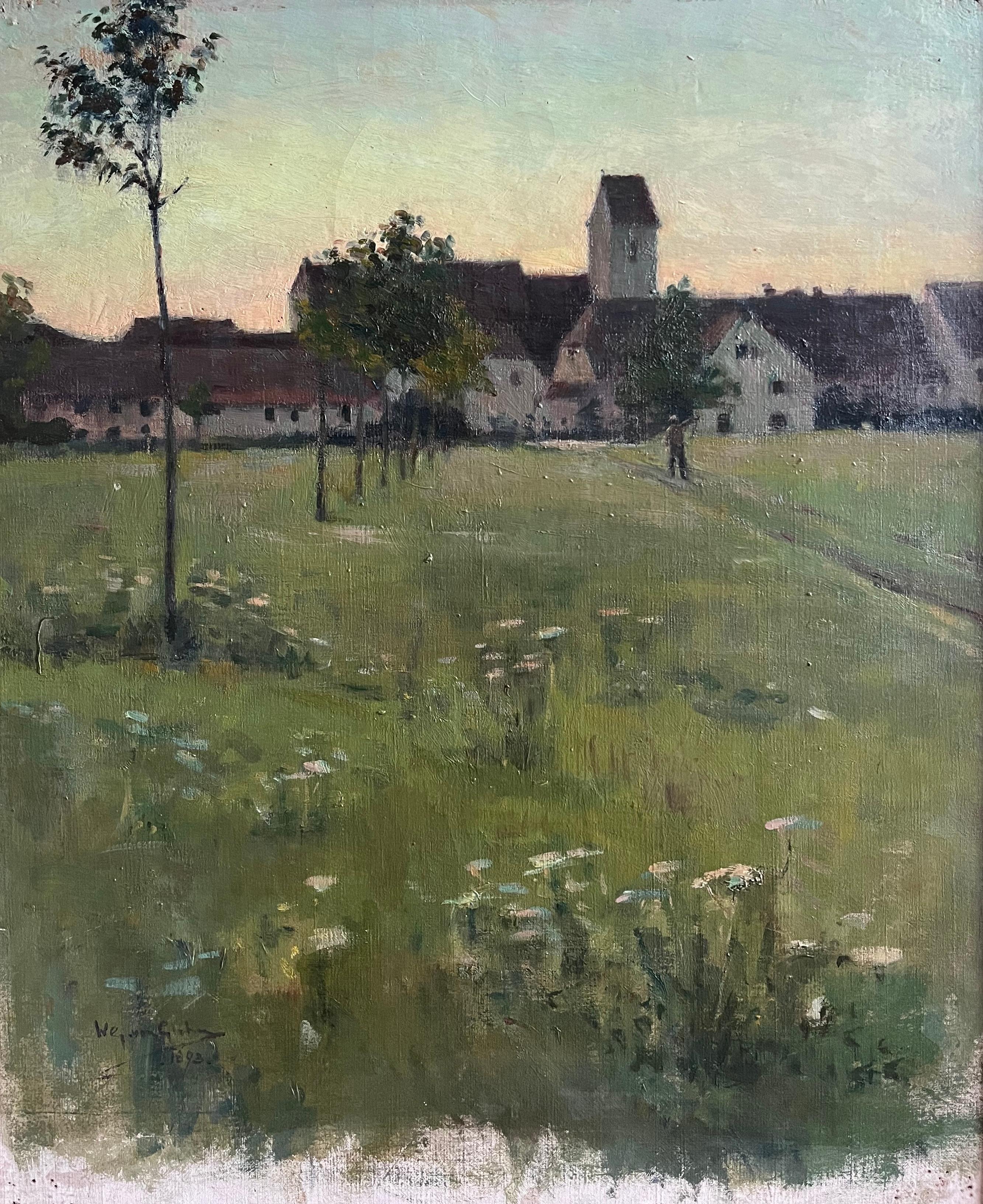 Wilfred Gabriel de Glehn, britischer Impressionist Pleinair-Öl-Landschaft im Angebot 3