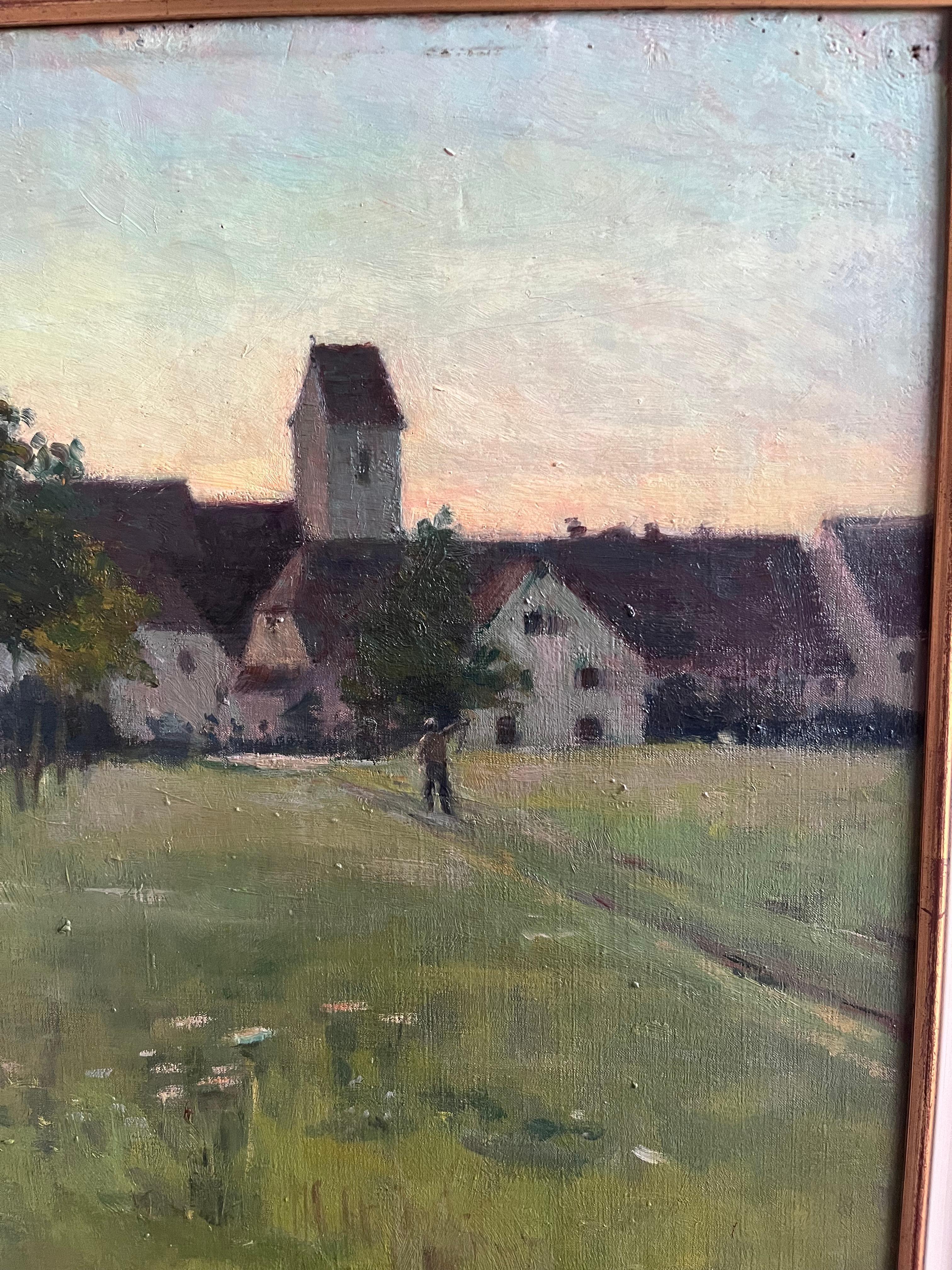 Wilfred Gabriel de Glehn, britischer Impressionist Pleinair-Öl-Landschaft im Angebot 8