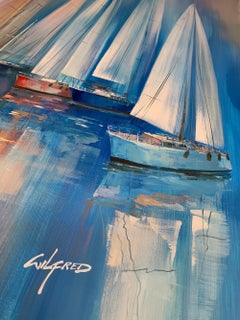Boats - landscape painting