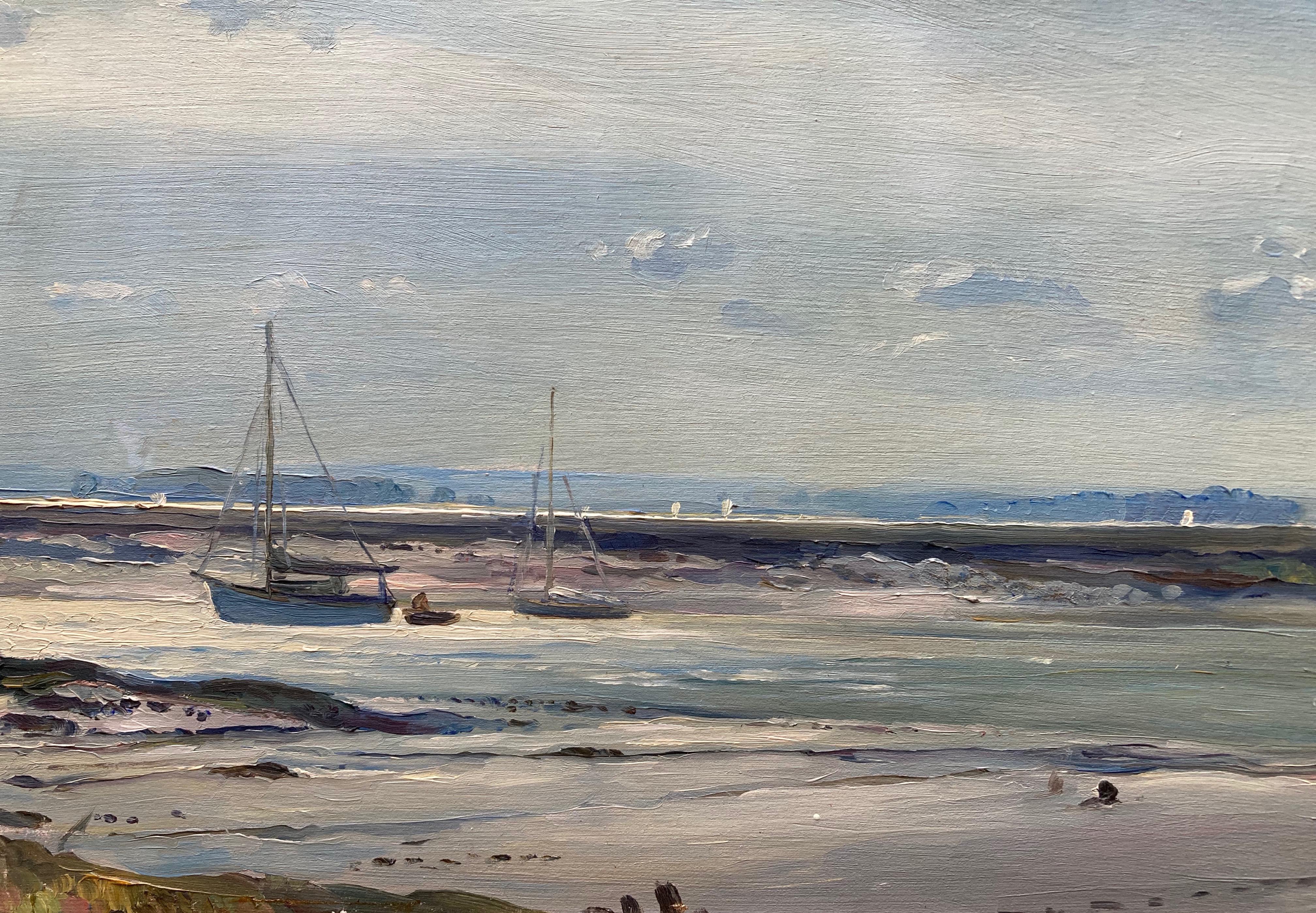 Wilfred Stanley Pettitt, The Blackwater from Bradwell Quay For Sale 7