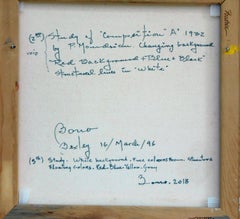 2° Studio n. 5 di Composizione A (Dopo Mondrian), Pittura ad olio di BONO