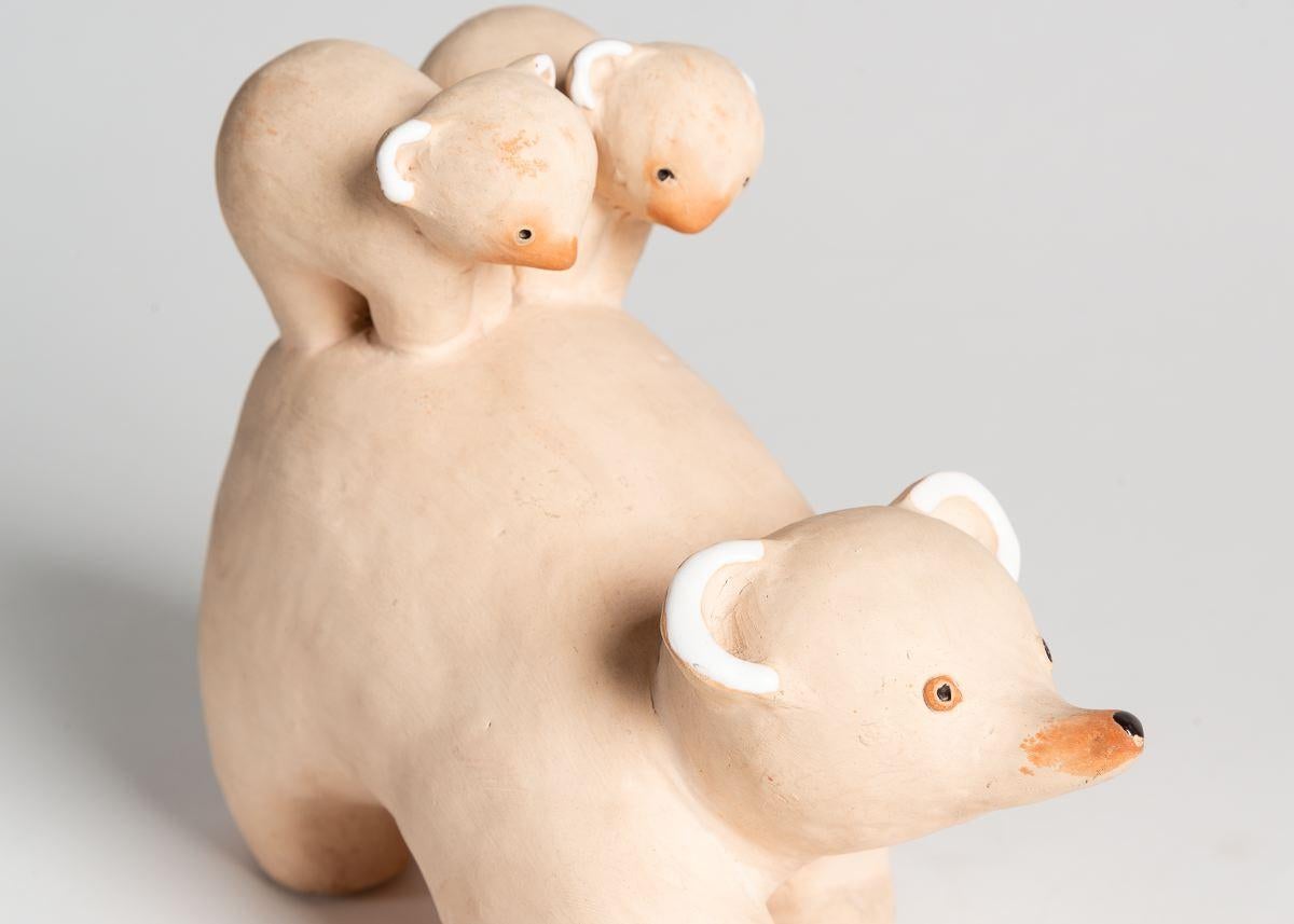 Wilfrid Prost para Primavera, Escultura de cerámica de un oso, Francia, hacia 1936 Francés en venta