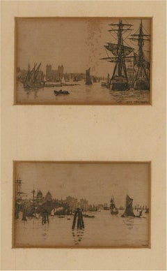 Wilfrid Williams Ball RE ROI (1853-1917) - Six Views of the Thames