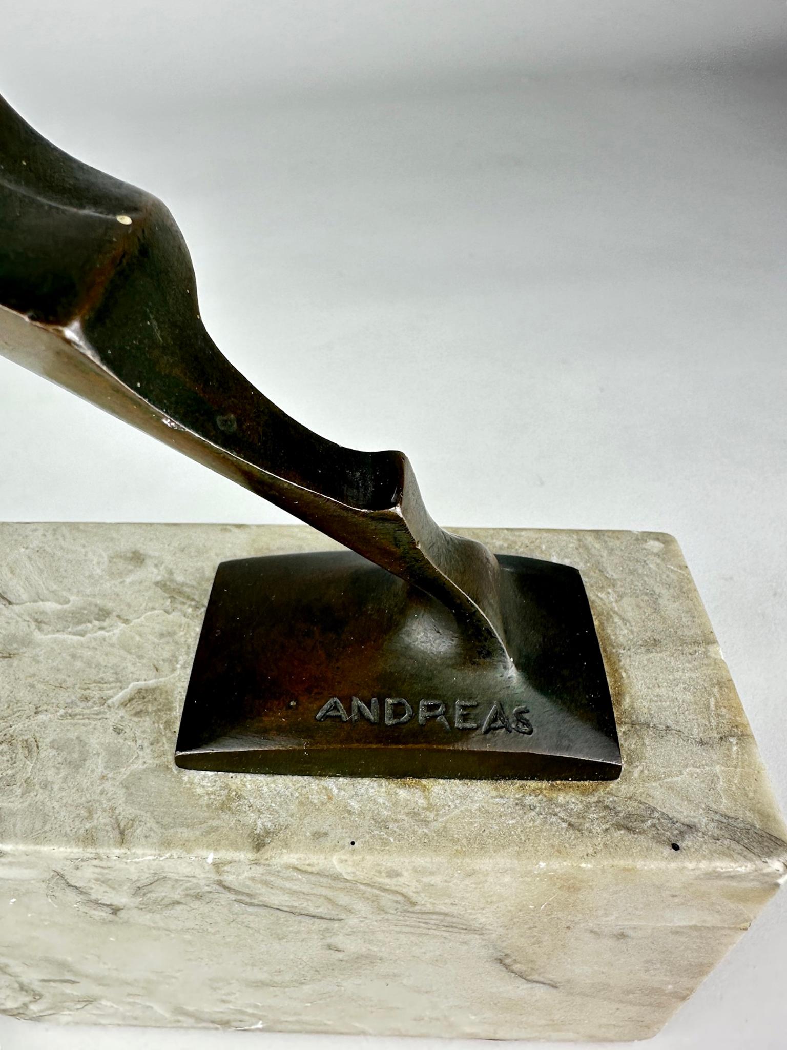 Das Testament, signiert Art Deco Bronze, Deutschland, 1930er Jahre im Angebot 2