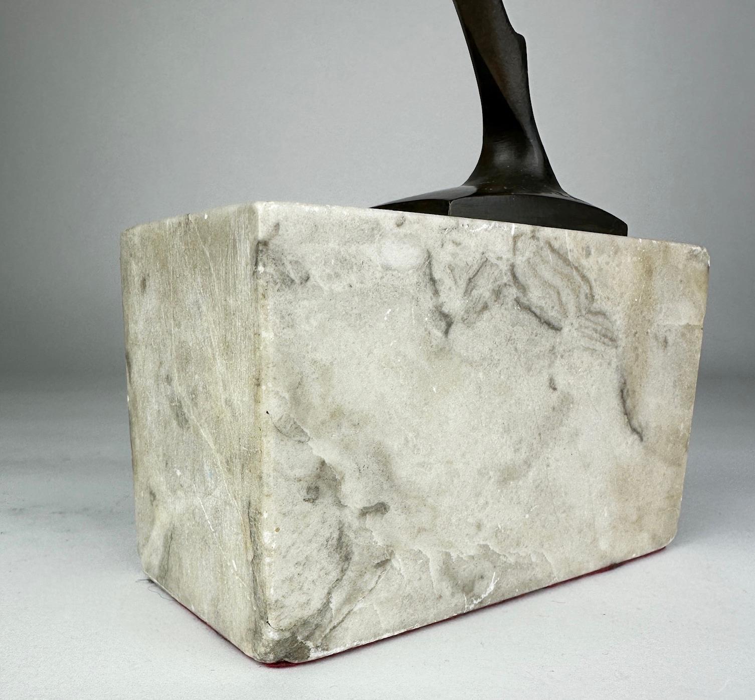 Das Testament, signiert Art Deco Bronze, Deutschland, 1930er Jahre im Angebot 3