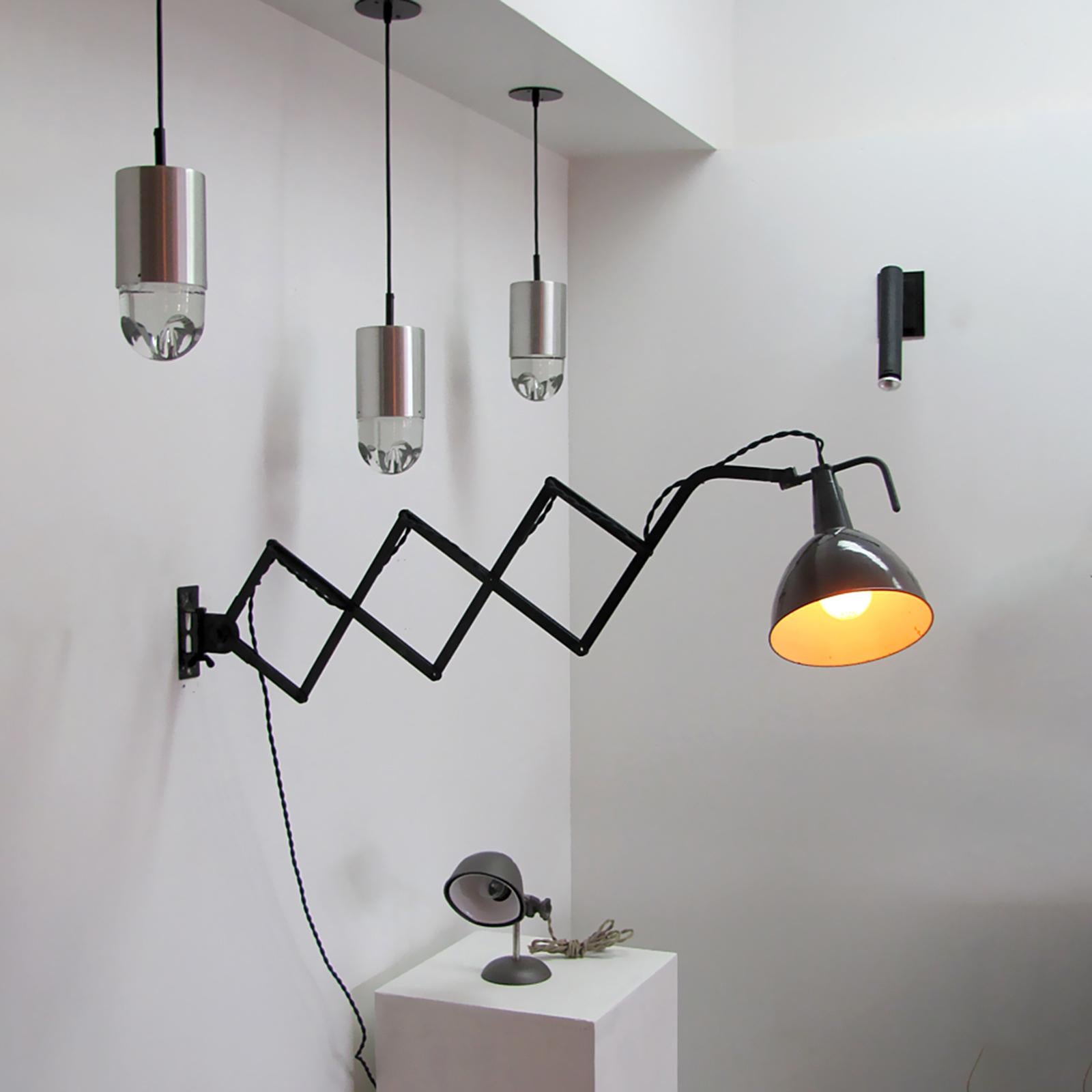 Lampe murale à ciseaux Wilhelm Bader, 1930 en vente 2