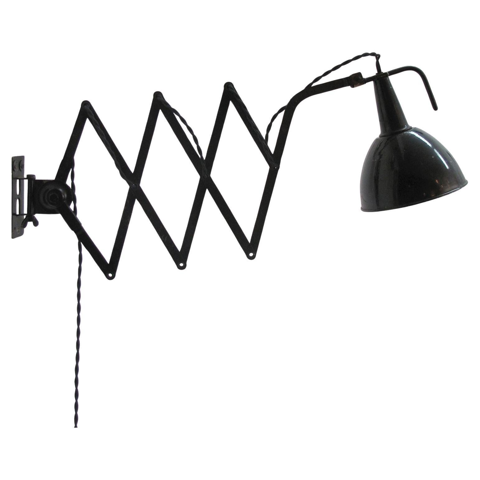 Wilhelm Bader Scissor Wall Lamp, 1930