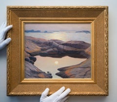 Moonlight over the Lake, 1912, des schwedischen Künstlers Wilhelm Dahlbom