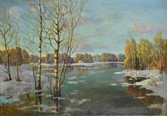 Early Spring. Begining of 20th c. Oil on canvas. 71x102 cm