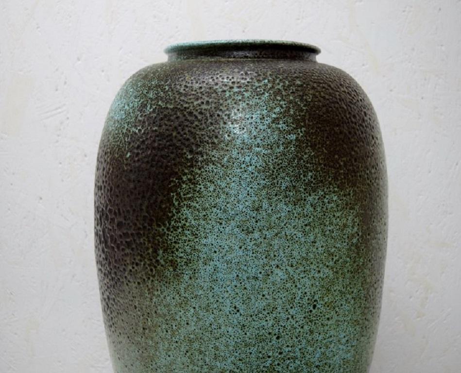 Mid-20th Century Wilhelm & Elly Kuch, Germany, Colossal Floor Vase in Glazed Ceramics, 1960s