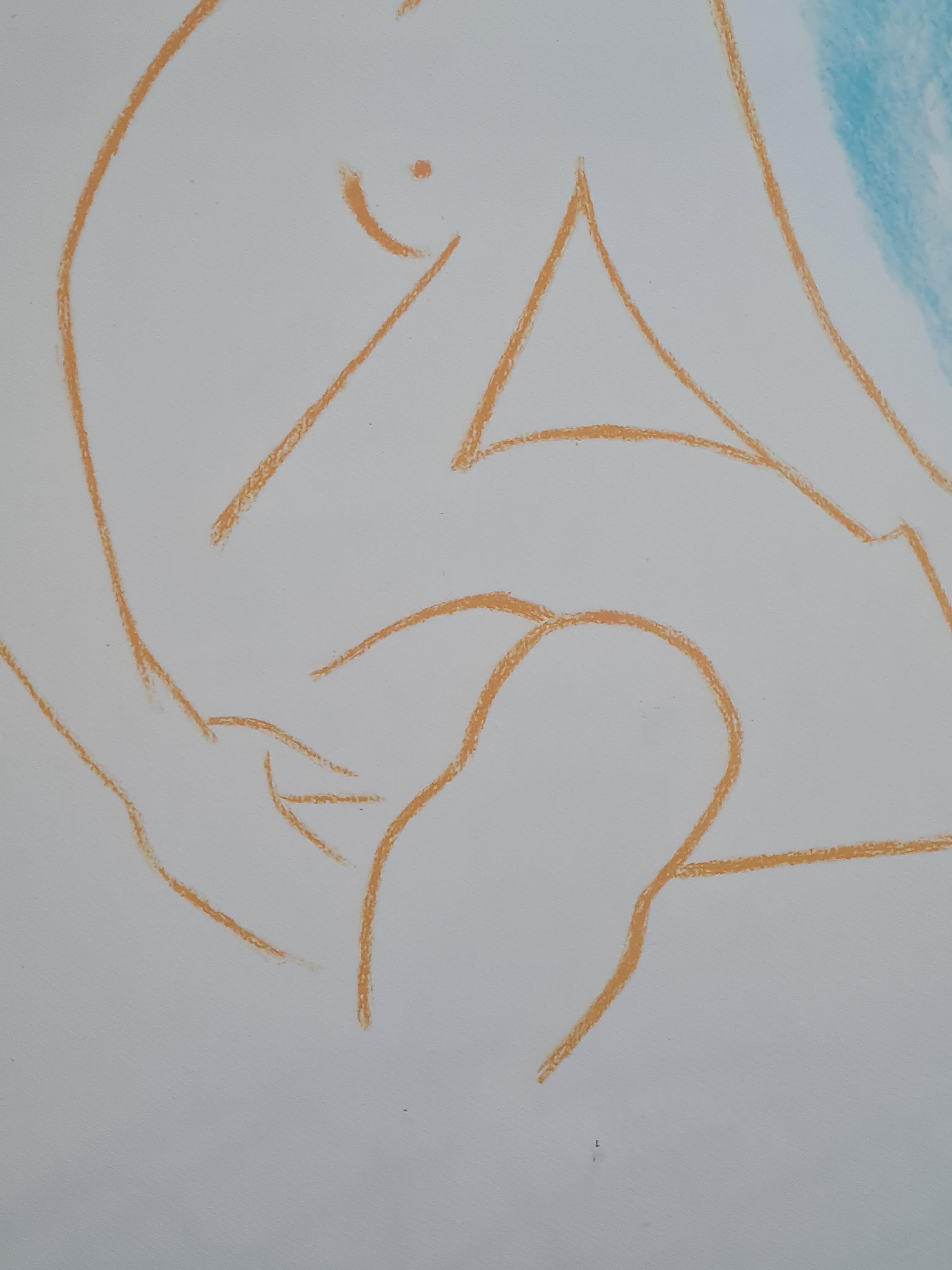 Avant Garde Surréaliste Abstract Female Nude Lithographie signée édition limitée  en vente 3