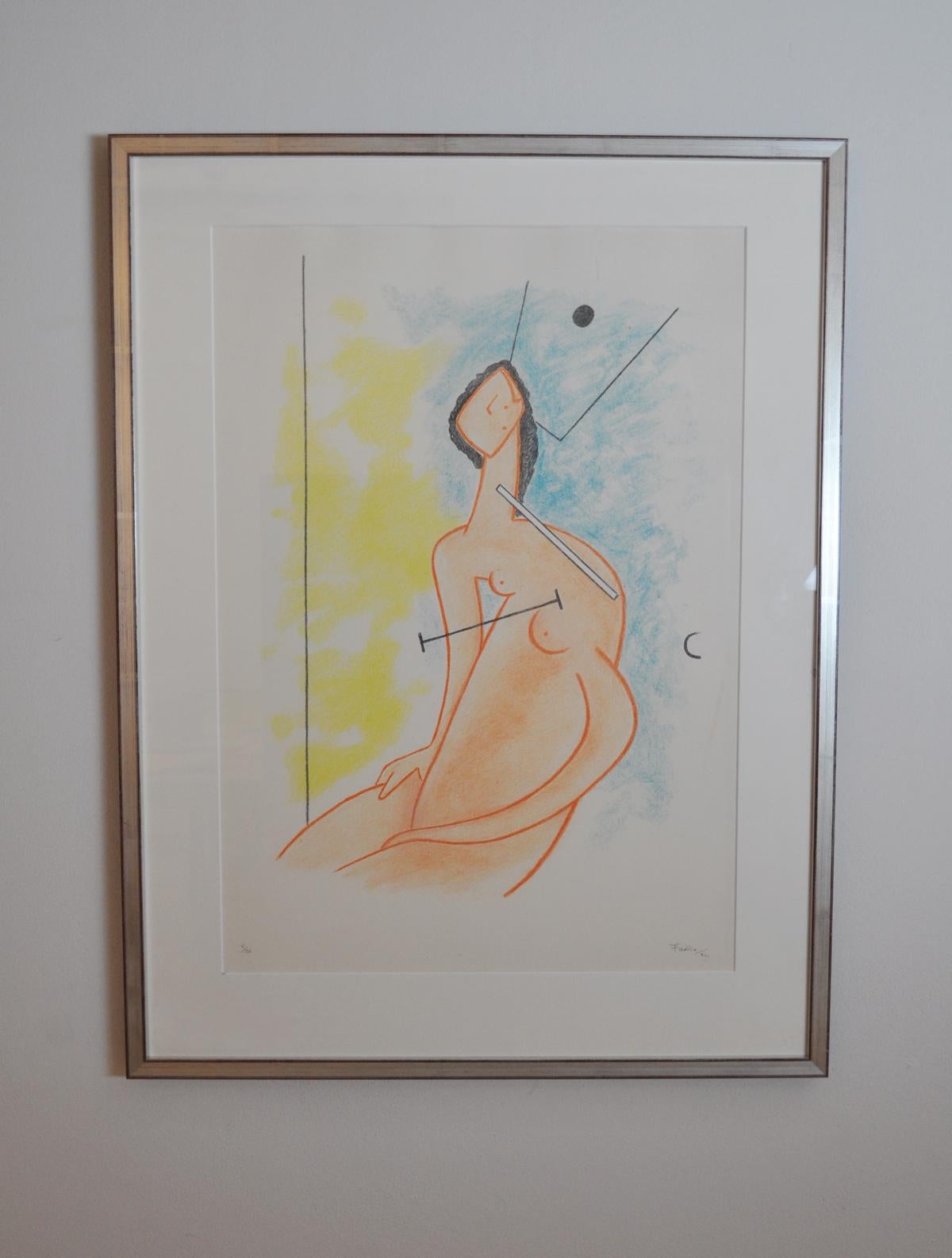 Scandinavian Lithograph by Danish Wilhelm Freddie signed and numbered, 1991 For Sale 2