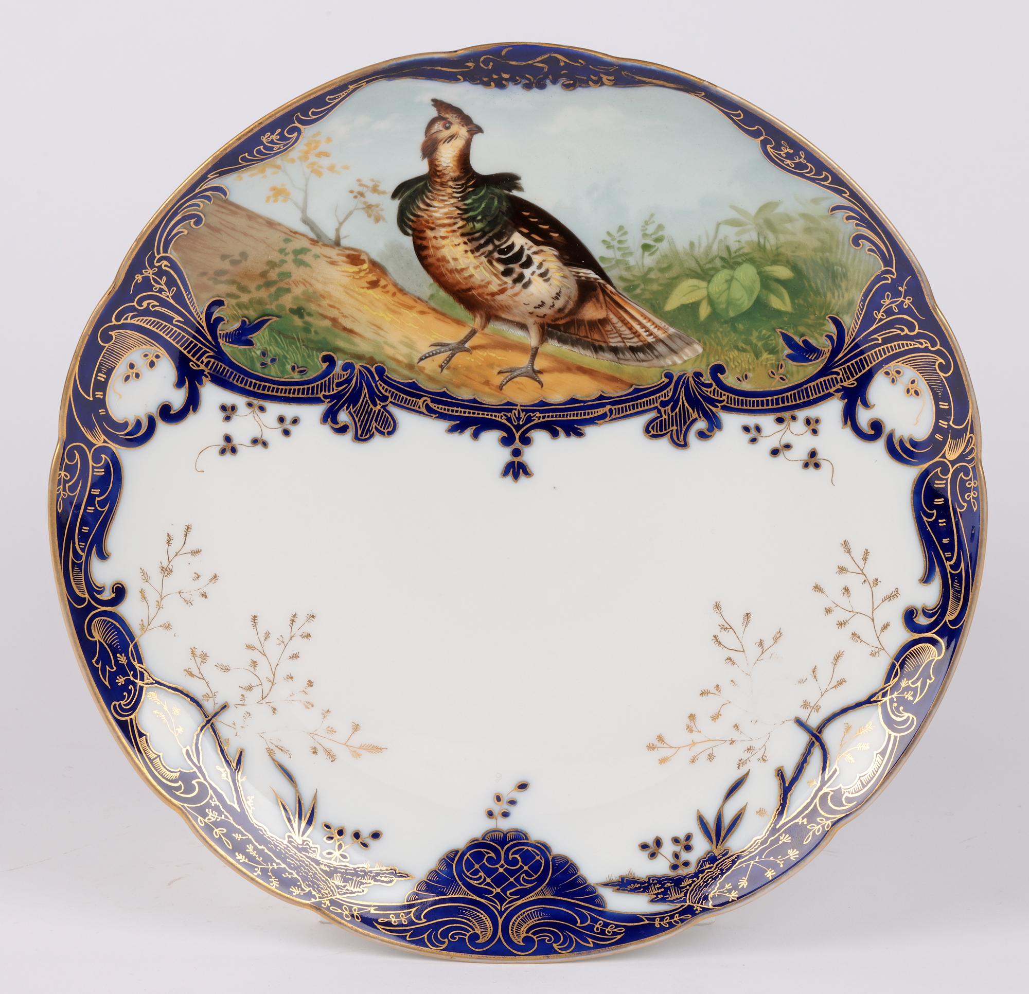 Wilhelm Graef New York Hand Painted Porcelain Cabinet Plate For Sale 9