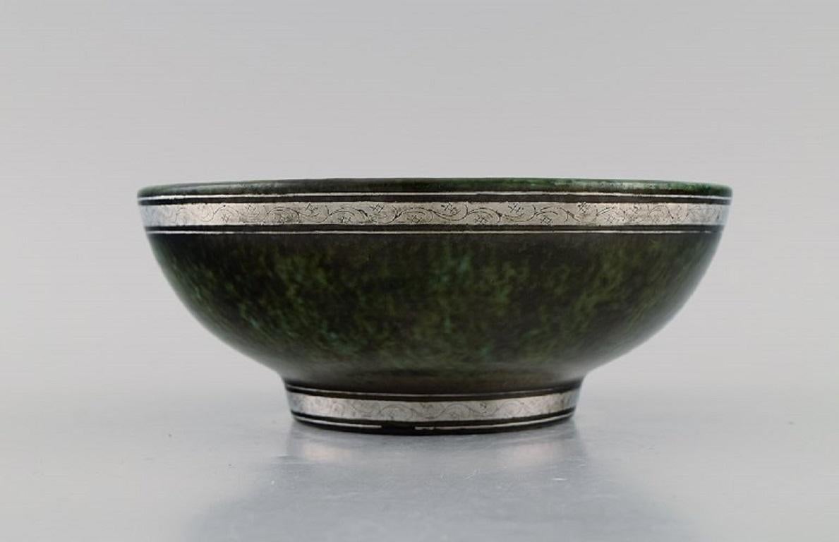 Swedish Wilhelm Kåge for Gustavsberg, Argenta Art Deco Bowl, 1937