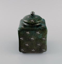 Wilhelm Kåge for Gustavsberg, Rare Argenta Art Deco Tea Caddy