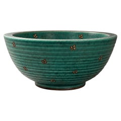 Wilhelm Kåge Argenta Bowl, Model 1107, Gustavsberg, Sweden, 1940s