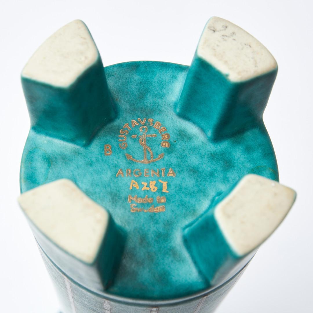 Metà XX secolo Vaso ARGENTA di Wilhelm Kåge per Gustavsberg, Svezia, anni '40 in vendita