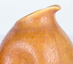 Wilhelm Kåge Art Deco Gustavsberg Orange Haresfur Studio Pottery Krug