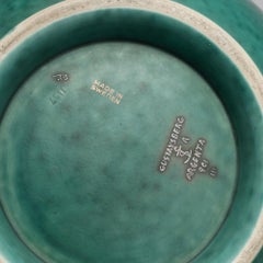 Ciotola Wilhelm Kage Ceramica Argento 'ARGENTA' Gustavsberg Svezia 1940s Marcato