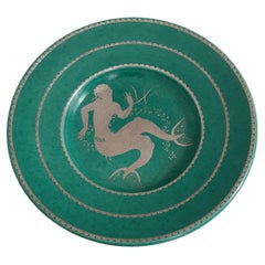 Plat de Wilhelm Kage  "ARGENTA" Gustavsberg Suède 1944. Signé et daté