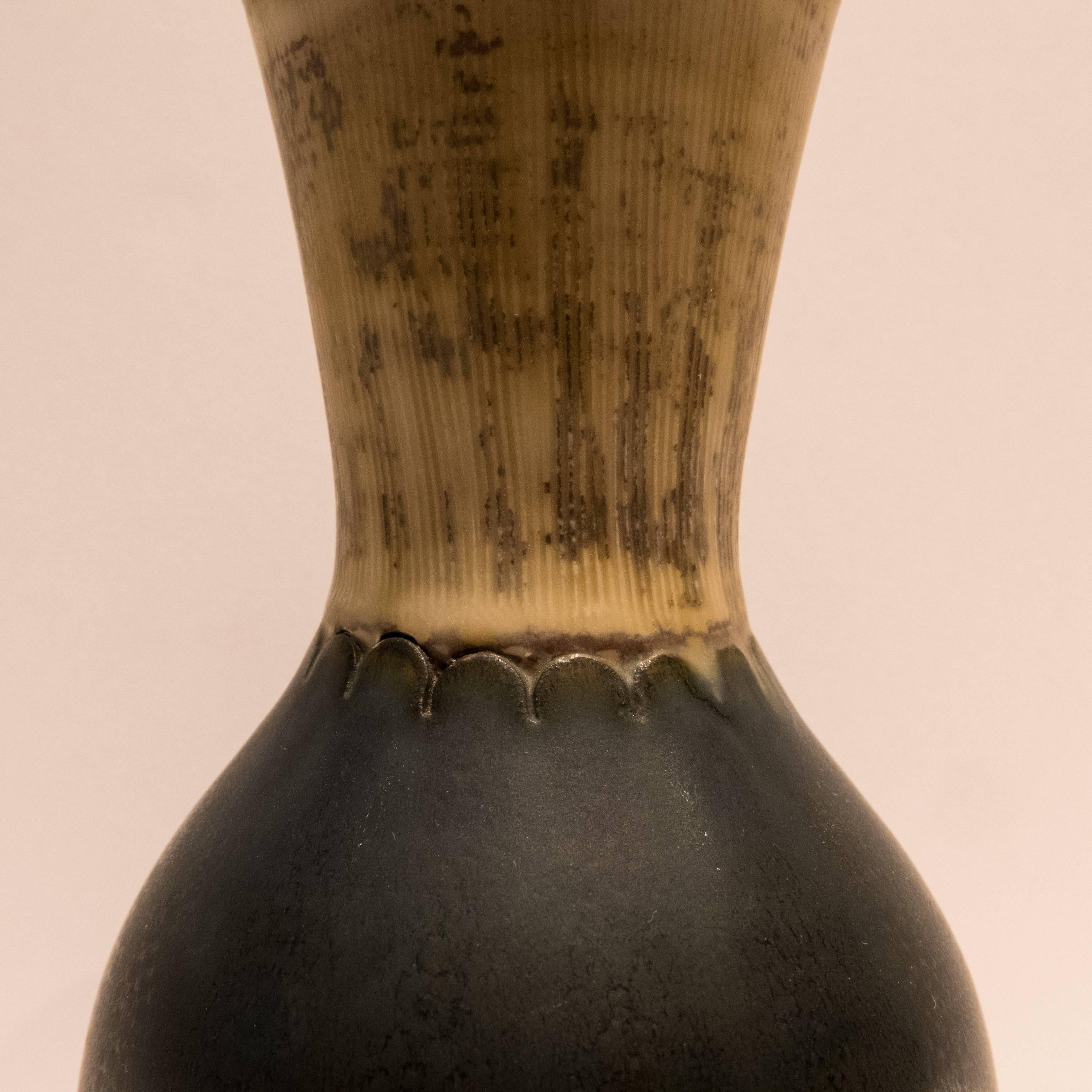 Glazed Wilhelm Kage Farsta Vase