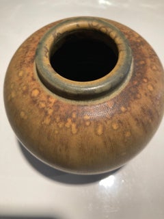 Wilhelm Kage Farsta Vase in Soft Golden Brown