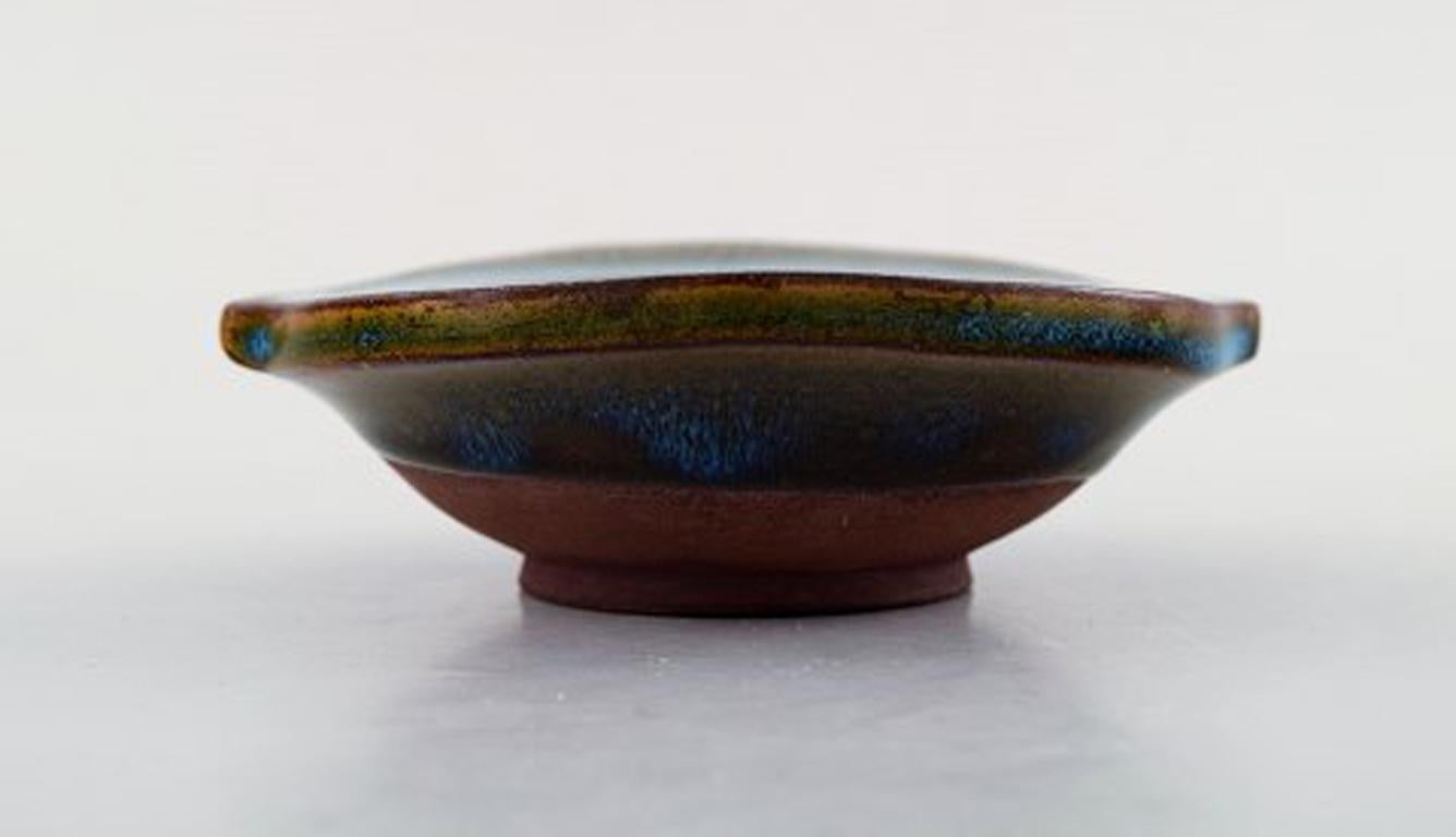 Swedish Wilhelm Kåge for Farsta / Gustavsberg Studiohand, 1930s, Unique Art Deco Bowl