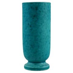 Wilhelm Kåge for Gustavsberg, Argenta Art Deco Vase in Glazed Ceramics, 1940s