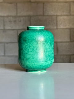 Wilhelm Kåge pour Gustavsberg Vase en forme de gourde en argenta