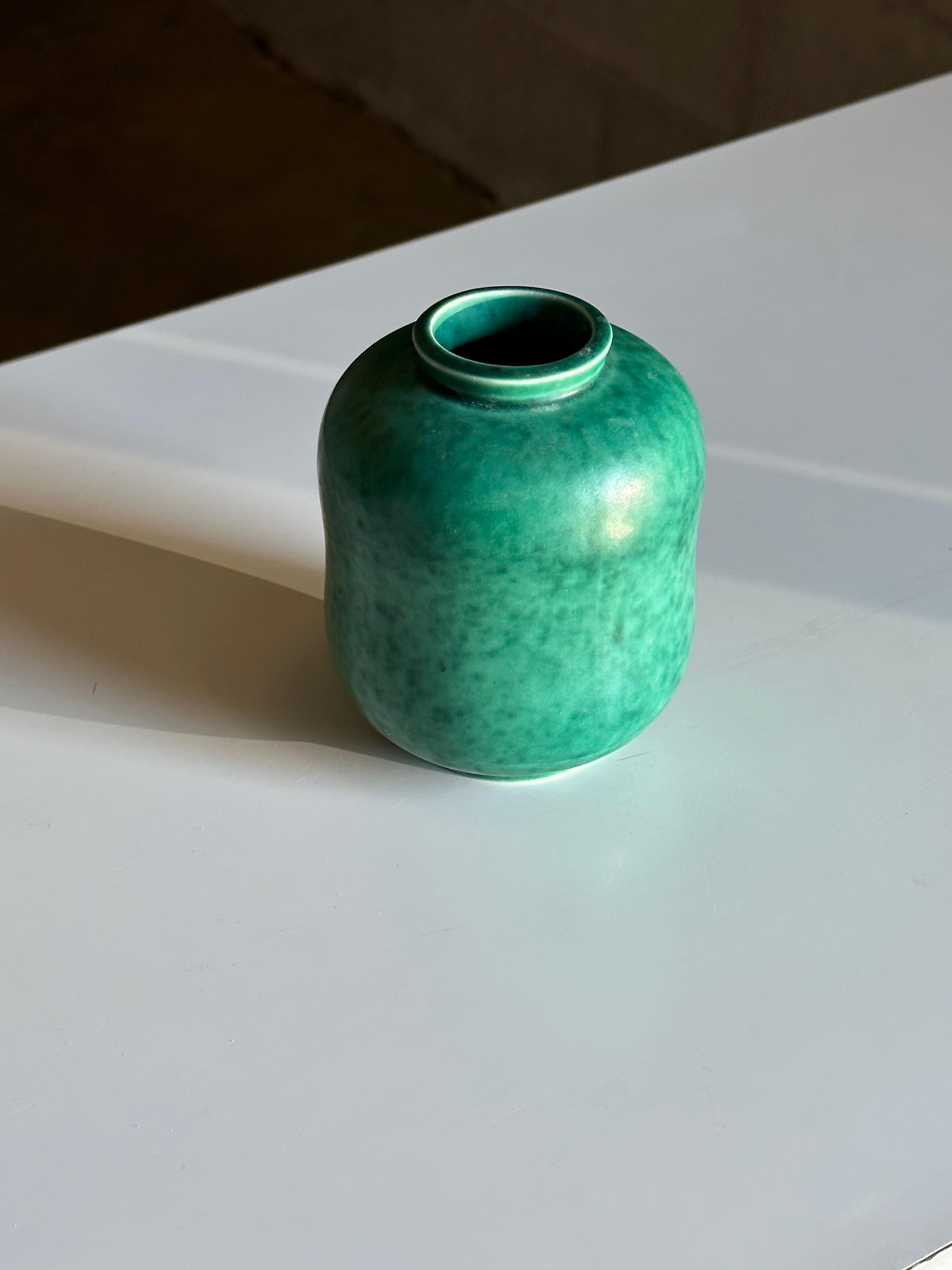 Suédois Wilhelm Kåge pour Gustavsberg Vase en forme de gourde en argenta en vente