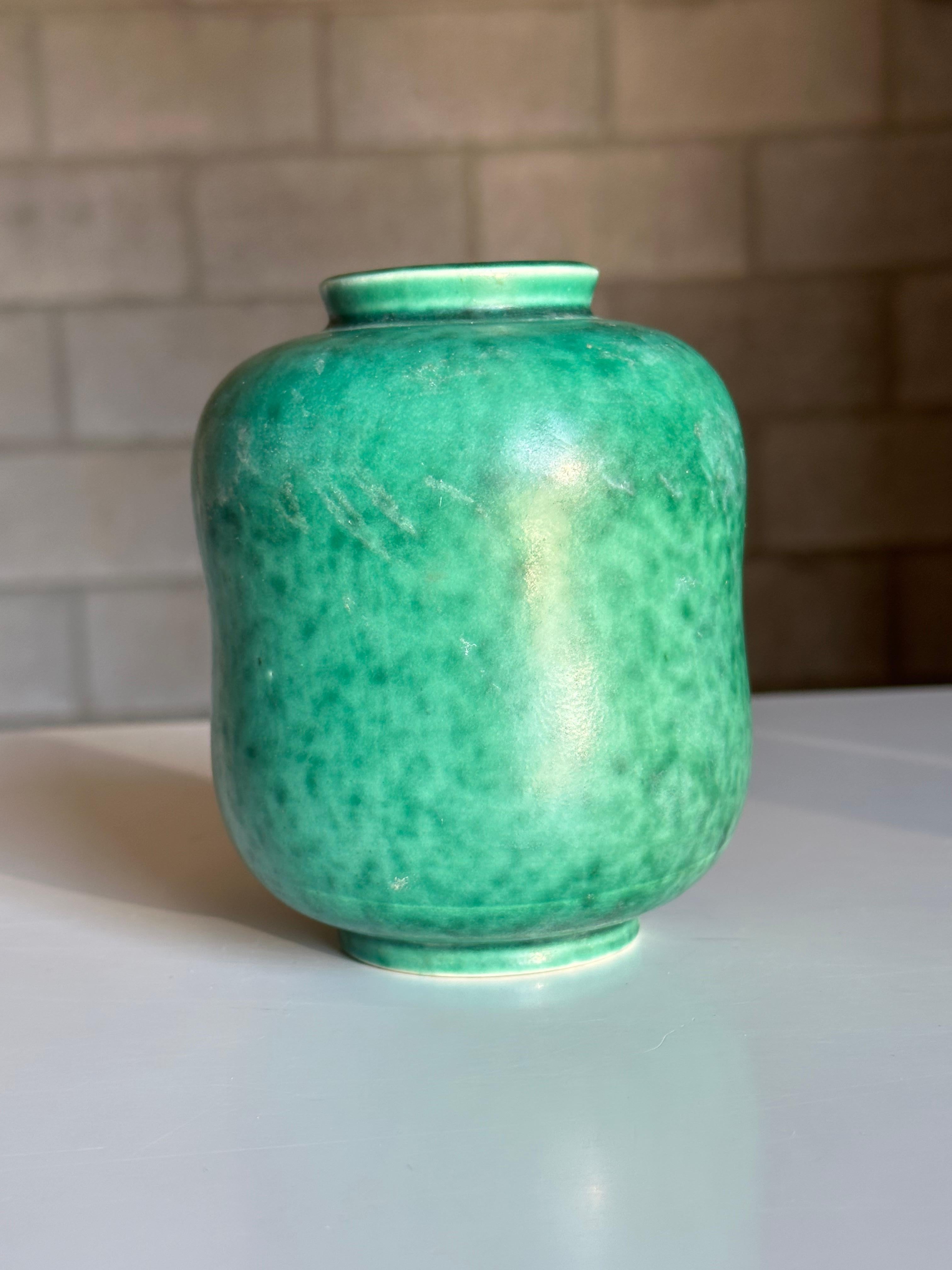 Wilhelm Kåge for Gustavsberg Argenta Gourd Shaped Vase In Good Condition For Sale In St.Petersburg, FL