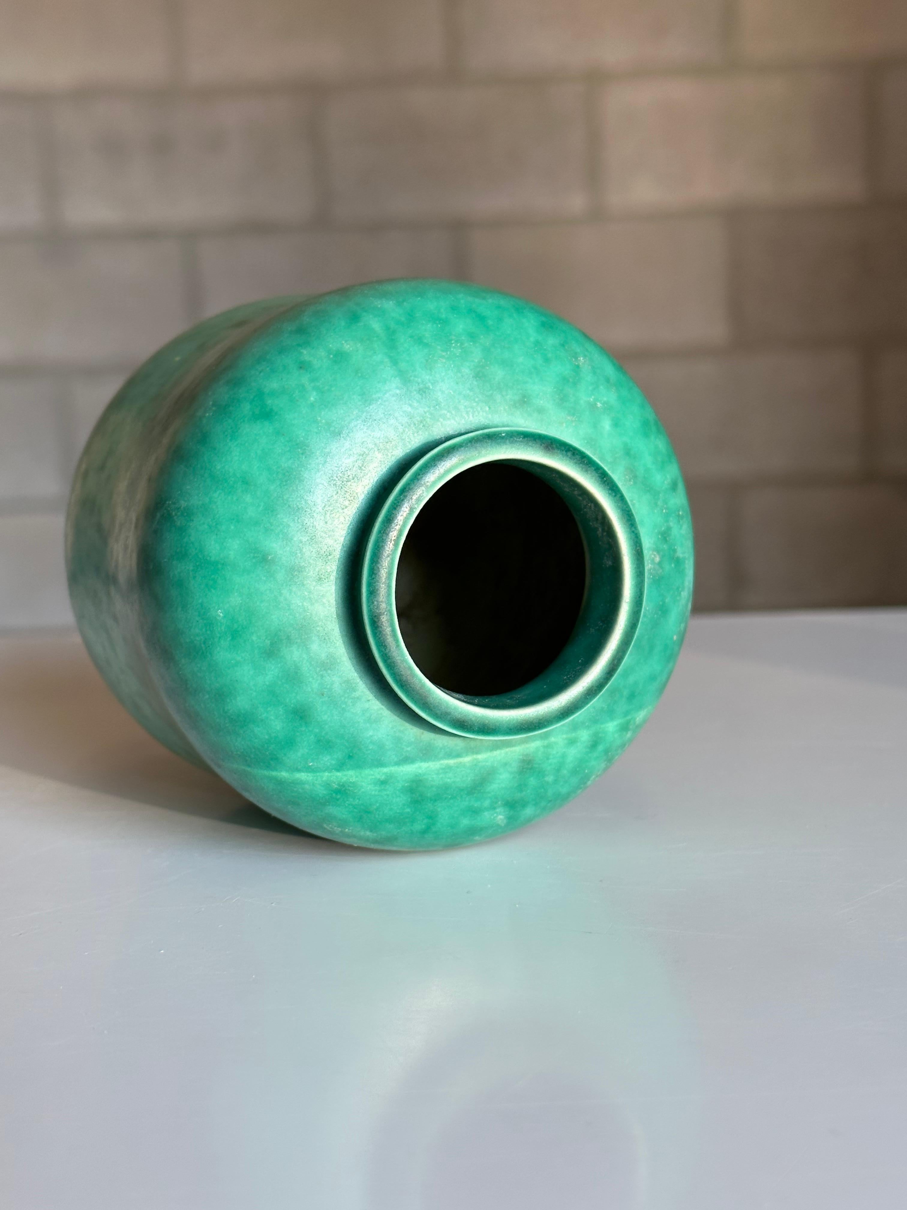 Ceramic Wilhelm Kåge for Gustavsberg Argenta Gourd Shaped Vase For Sale