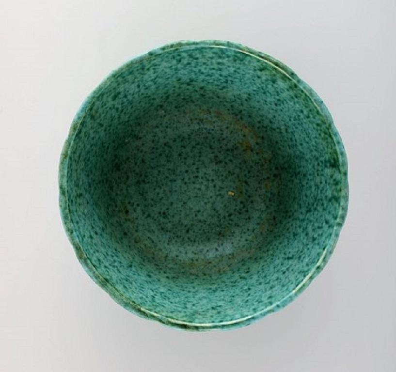 Scandinavian Modern Wilhelm Kåge for Gustavsberg, Bowl in Glazed Ceramics, 1950s-1960s