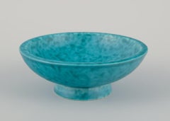 Wilhelm Kåge for Gustavsberg. Ceramic bowl and ceramic dish, "Argenta" series