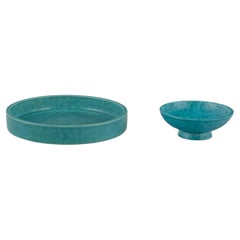 Wilhelm Kåge para Gustavsberg. Cuenco y plato de cerámica, serie "Argenta