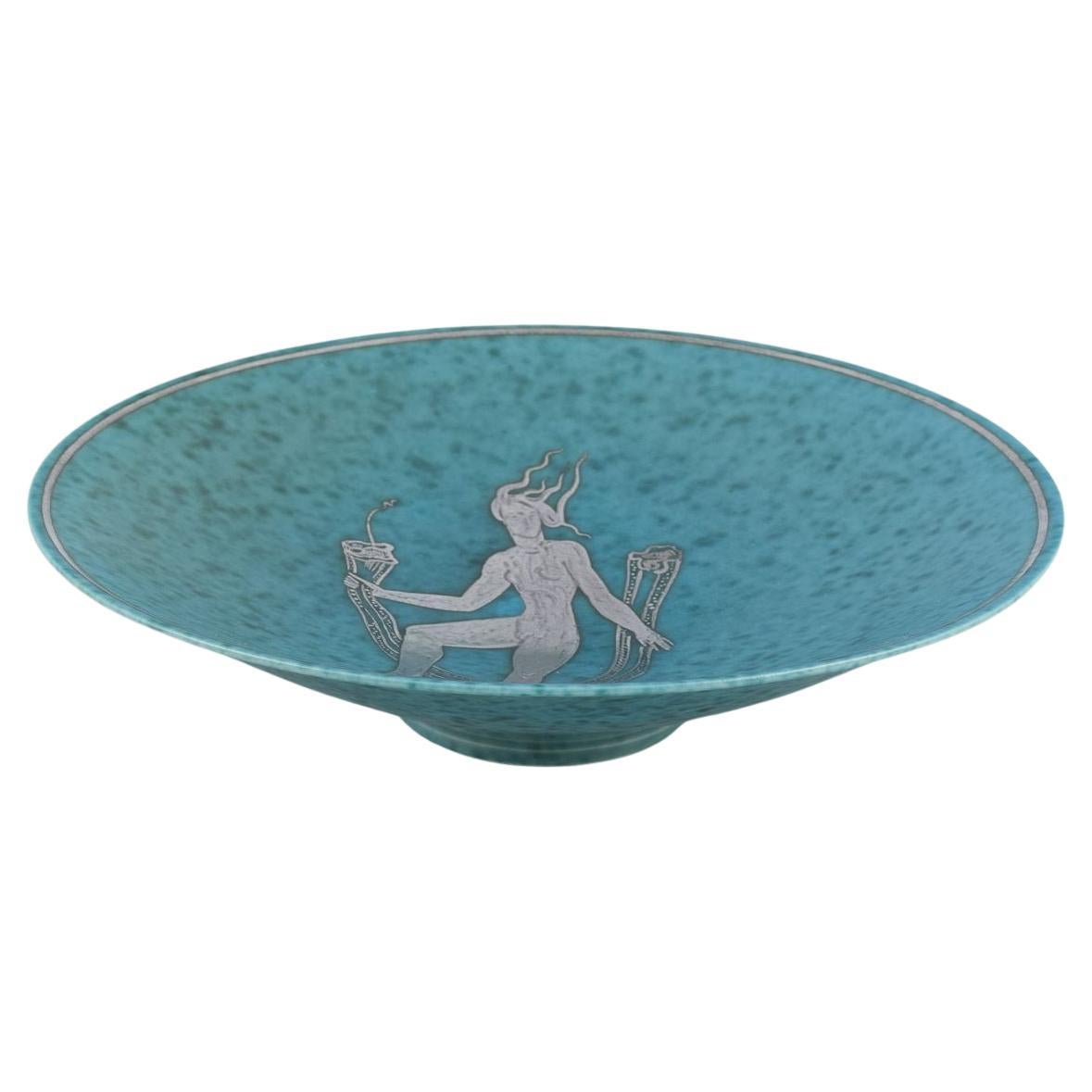 Wilhelm Kåge per Gustavsberg. Ciotola in ceramica della serie "ARGENTA". 1940s