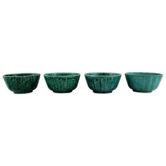Wilhelm Kåge for Gustavsberg. Four bowls in glazed ceramics. 1950/60's