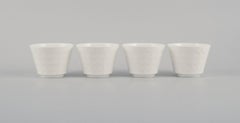 Wilhelm Kåge for Gustavsberg, Four Flower Pot Covers in Porcelain