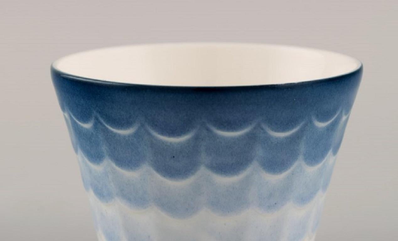 Wilhelm Kåge for Gustavsberg, Four Flower Pot Covers in Porcelain In Excellent Condition For Sale In Copenhagen, DK