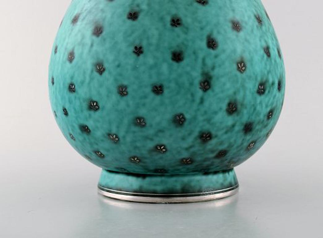 Swedish Wilhelm Kåge for Gustavsberg, Large Argenta Vase in Ceramic, 1940s