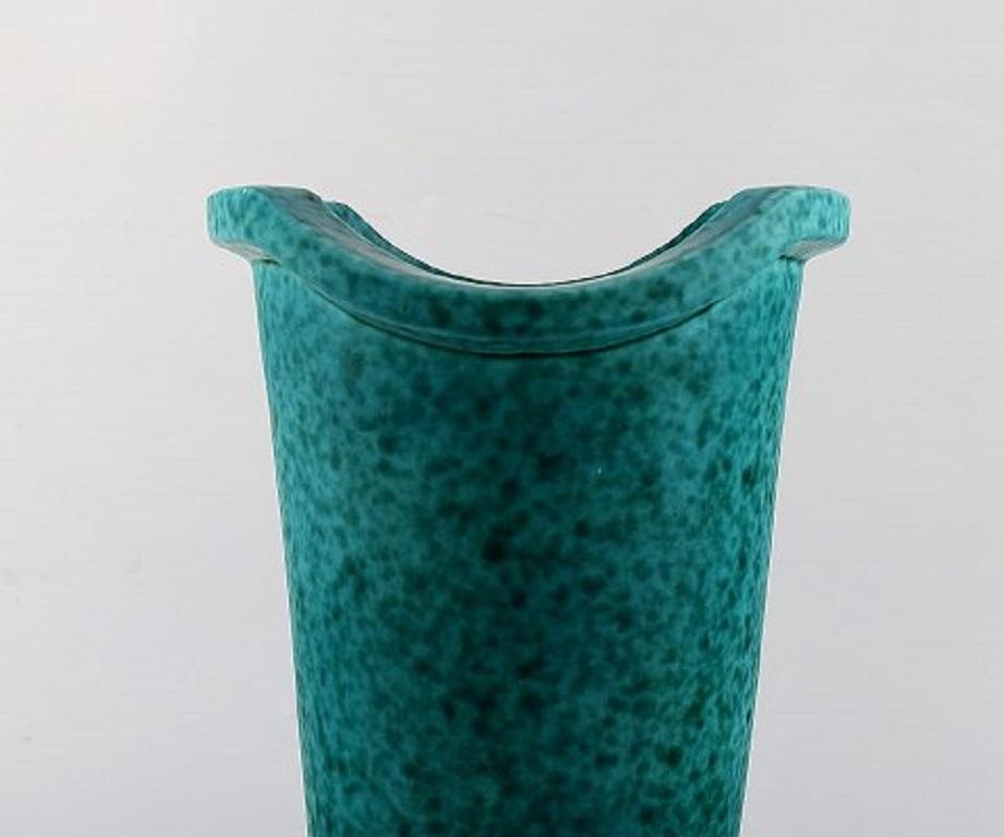 Swedish Wilhelm Kåge for Gustavsberg, Large Art Deco Vase in Glazed Ceramics
