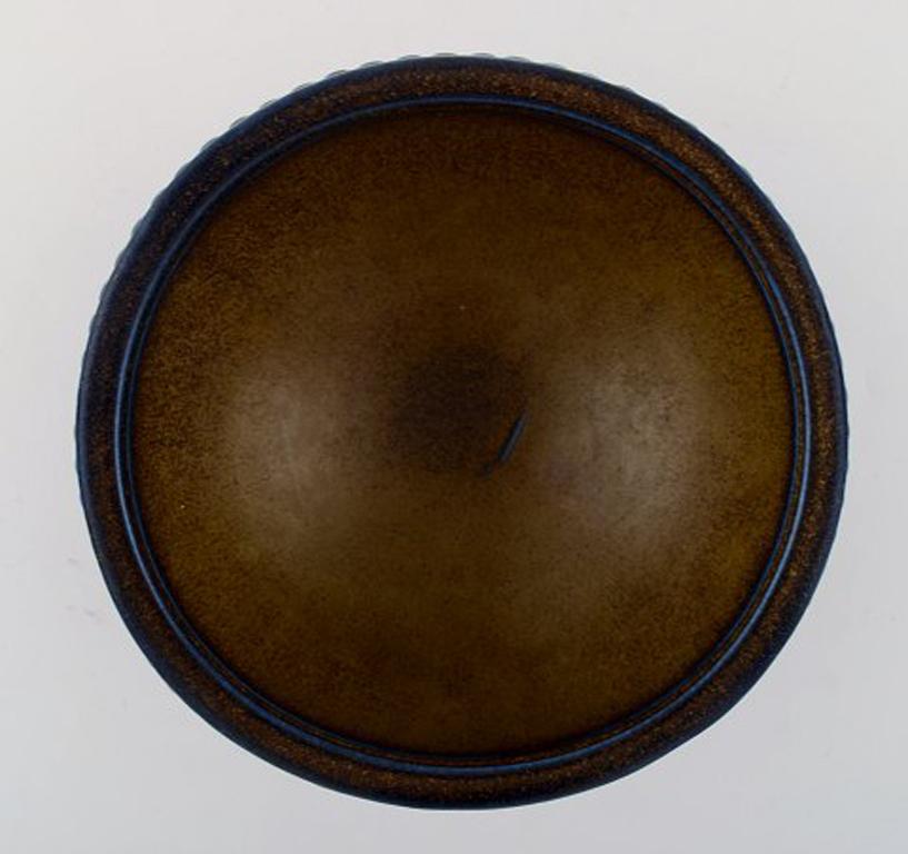 Scandinavian Modern Wilhelm Kåge for Gustavsberg, Large Bowl of Stoneware
