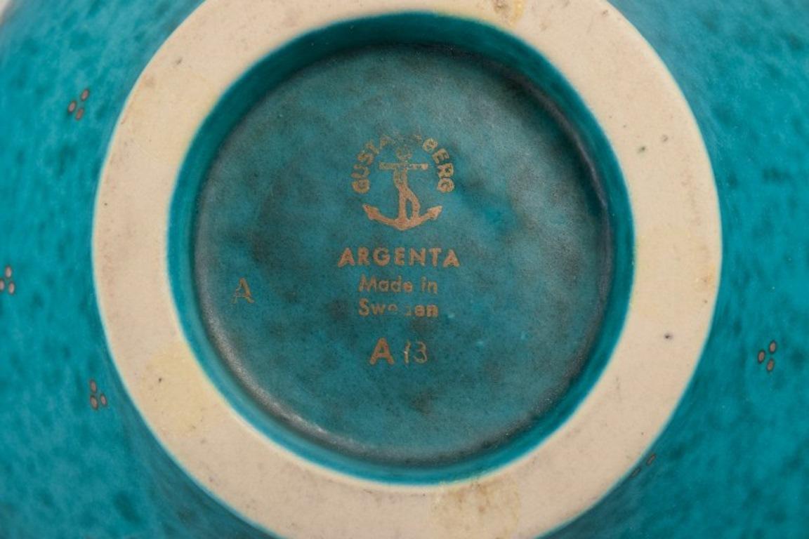 Ceramica Wilhelm Kåge per Gustavsberg. Ciotola grande con manico della serie 
